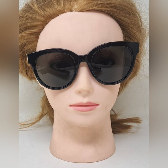 Saint Laurent Women\'s Sunglasses Black Gold YSL Temple Logo SL M29 003 52-21-140 main image 5